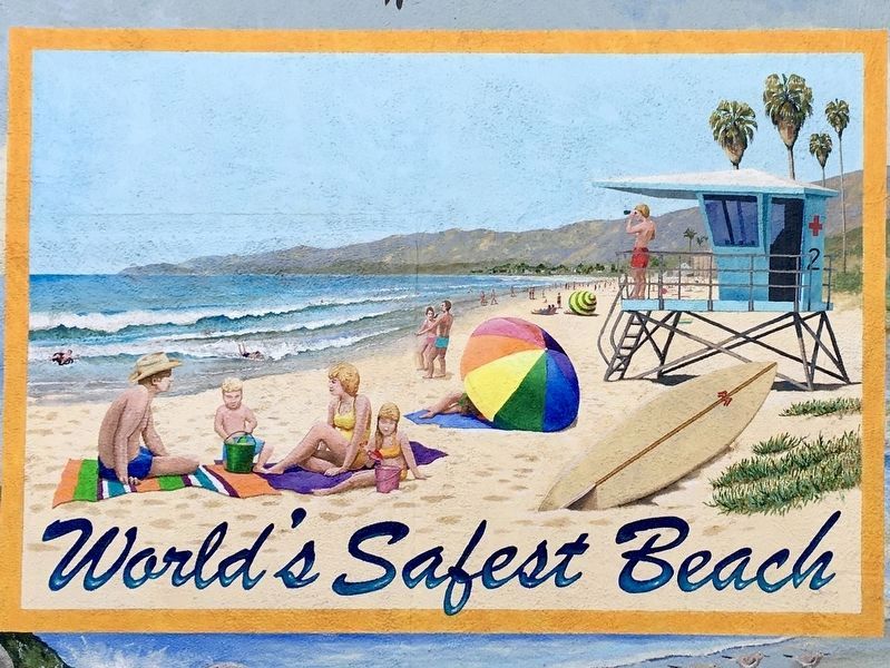 “World’s Safest Beach” Postcard image. Click for full size.