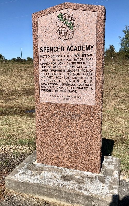 Spencer Academy Marker. Click for full size. Spencer Academy Marker image. Click for full size.