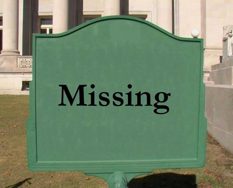 Shawneetown Marker was demolished in an accident. image. Click for full size.