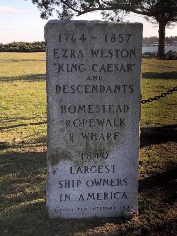 Ezra Weston Marker. Click for full size. Ezra Weston Marker image. Click for full size.