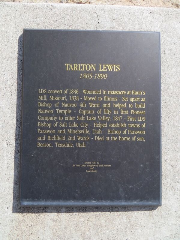 Tarlton Lewis Marker image. Click for full size.