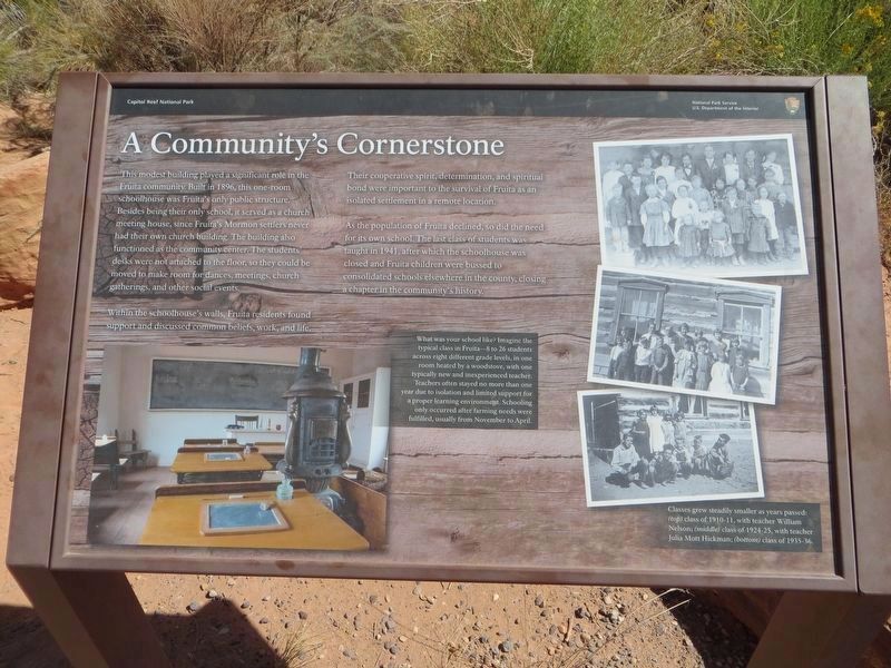Fruita Schoolhouse Marker (Replacement) image. Click for full size.