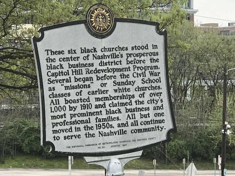 Black Churches of Capitol Hill Marker. Click for full size. Black Churches of Capitol Hill Marker image. Click for full size.