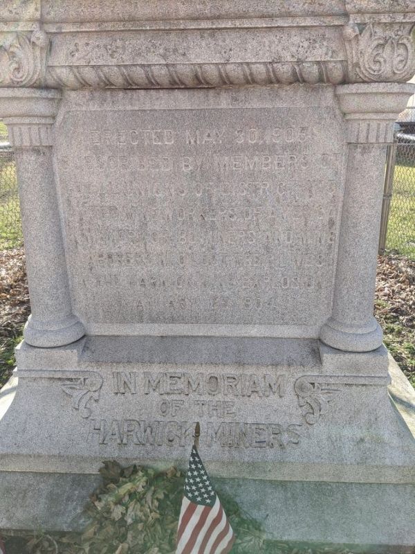 Harwick Miners Memorial. Click for full size. Harwick Miners Memorial image. Click for full size.
