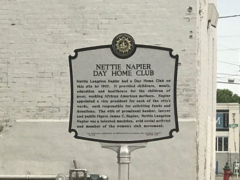 Nettie Napier Day Home Club Marker. Click for full size. Nettie Napier Day Home Club Marker image. Click for full size.