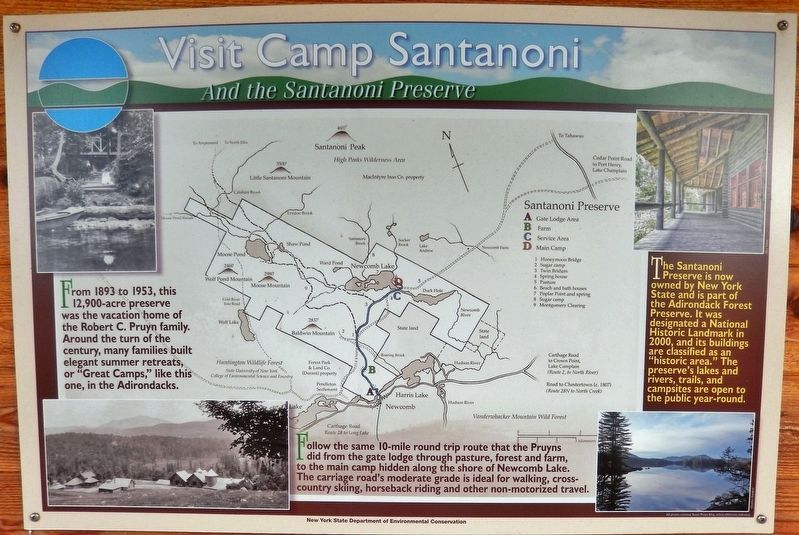 Camp Santanoni Marker image. Click for full size.