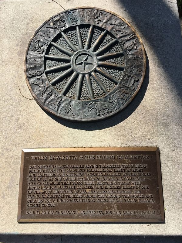 Terry Cavaretta & The Flying Cavarettas Marker. Click for full size. Terry Cavaretta & The Flying Cavarettas Marker image. Click for full size.