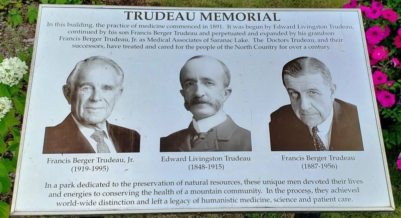 Trudeau Memorial image. Click for full size.