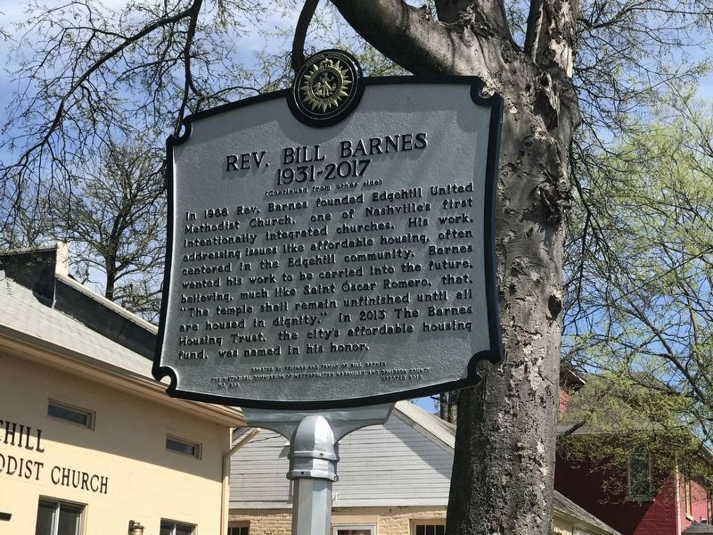 Rev. Bill Barnes Marker reverse. Click for full size. Rev. Bill Barnes Marker reverse image. Click for full size.