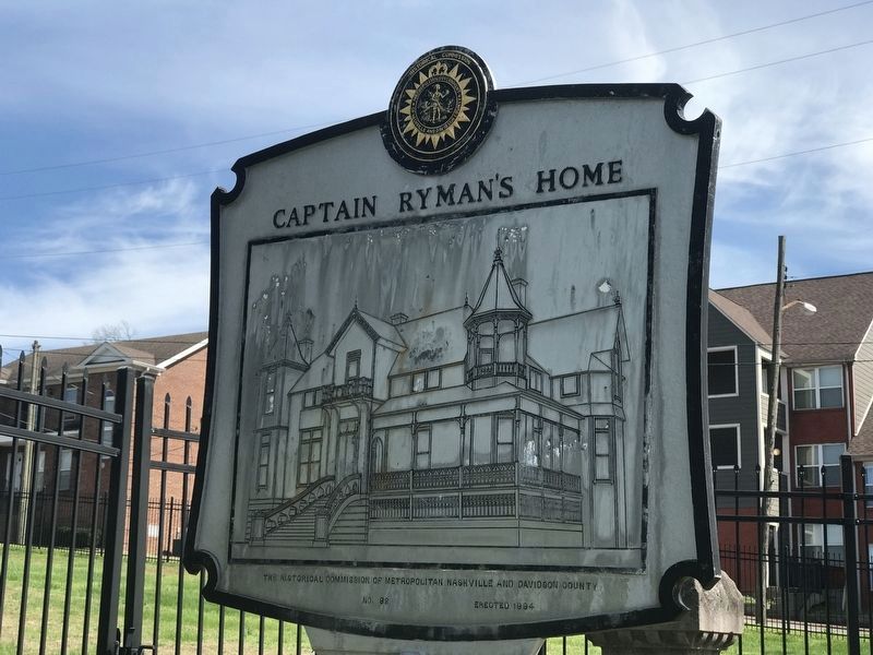 Captain Ryman's Home Marker image. Click for full size.