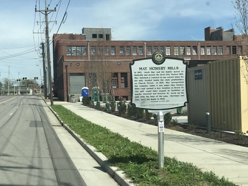 May Hosiery Mills Marker image. Click for full size.