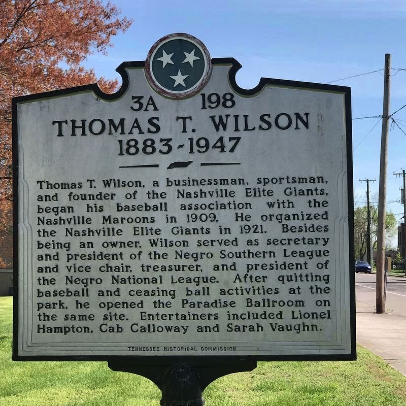 Thomas T. Wilson side of marker image. Click for full size.