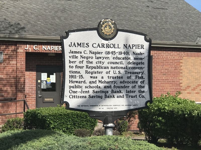 James Carroll Napier Marker. Click for full size. James Carroll Napier Marker image. Click for full size.