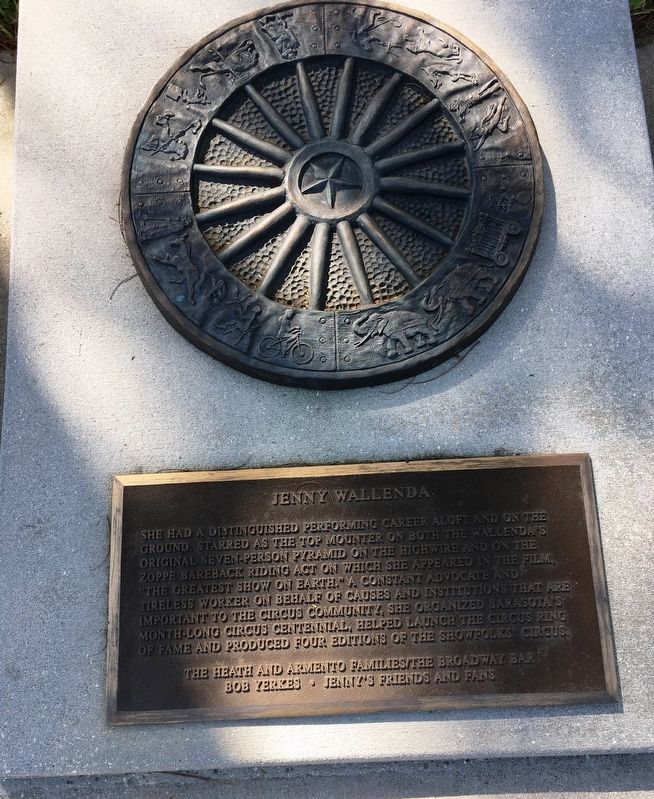 Jenny Wallenda Marker image. Click for full size.
