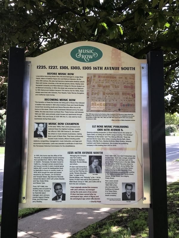 Music Row Marker. Click for full size. Music Row Marker image. Click for full size.