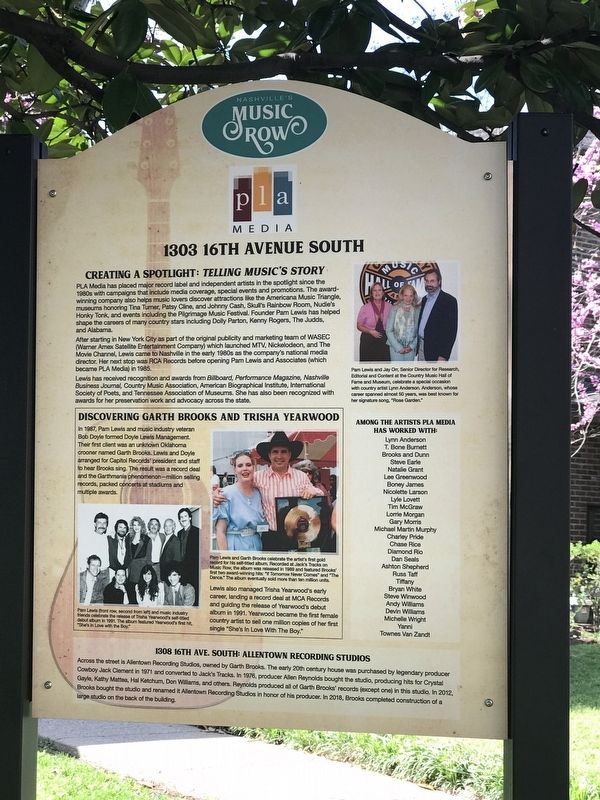 Nashville's Music Row Marker. Click for full size. Nashville's Music Row Marker image. Click for full size.