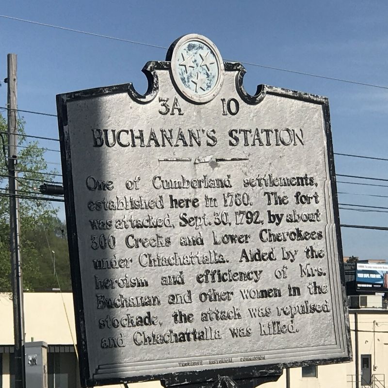 Buchanan's Station Marker. Click for full size. Buchanan's Station Marker image. Click for full size.