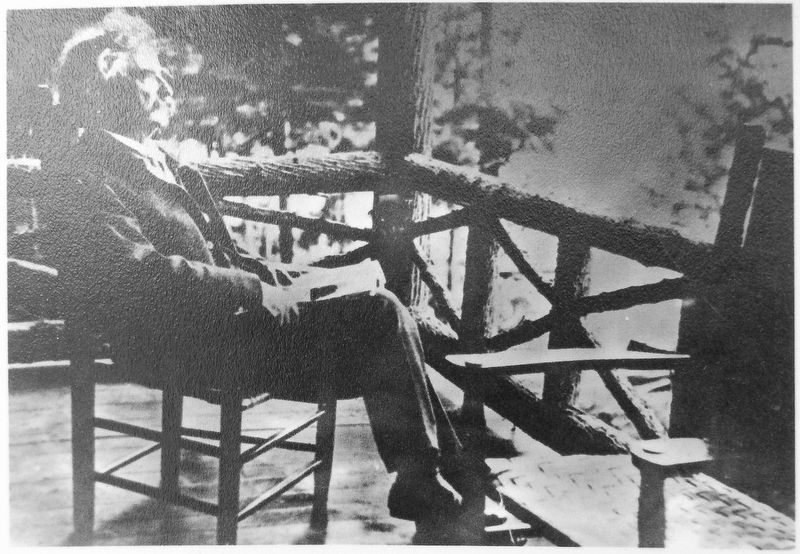 Marker detail: Samuel Clemens (Mark Twain) at Camp image. Click for full size.