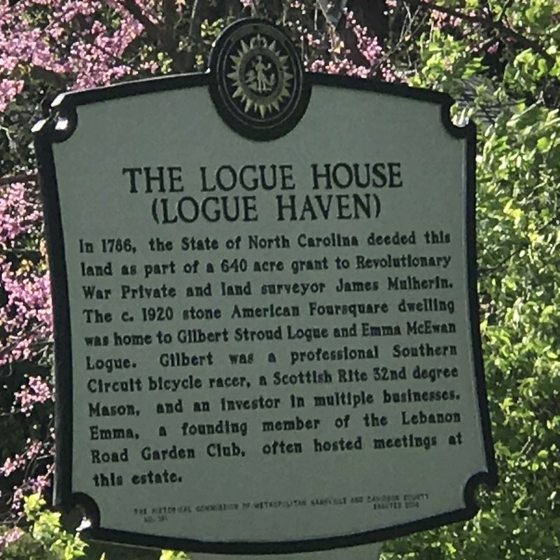 The Logue House Marker. Click for full size. The Logue House Marker image. Click for full size.
