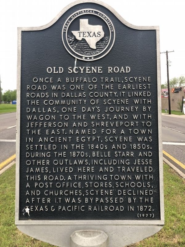 Old Scyene Road Marker image. Click for full size.
