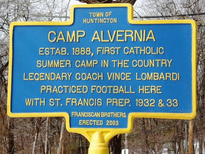 Camp Alvernia Marker image. Click for full size.