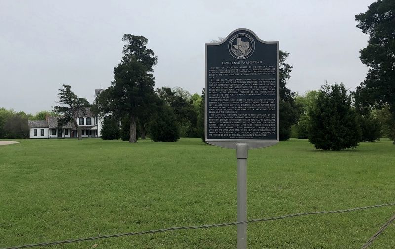 Lawrence Farmstead Marker. Click for full size. Lawrence Farmstead Marker image. Click for full size.