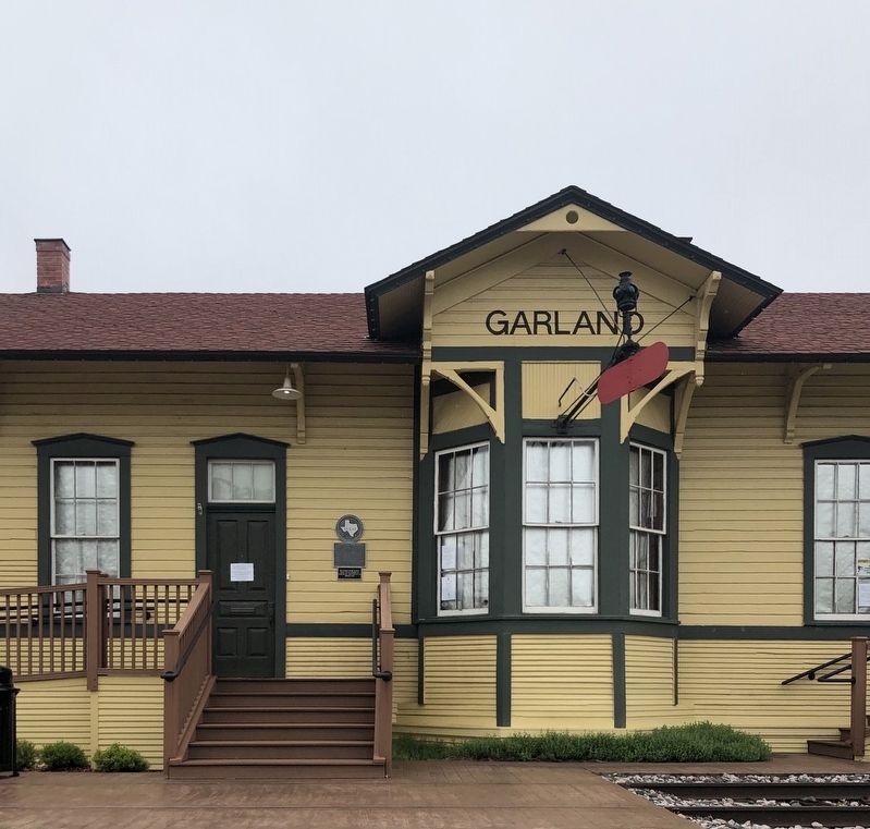 Santa Fe Railroad Depot Marker. Click for full size. Santa Fe Railroad Depot Marker image. Click for full size.