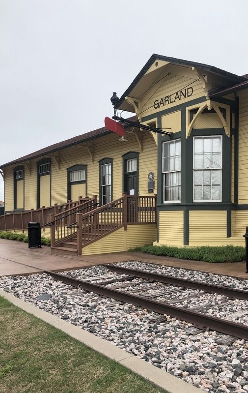 Santa Fe Railroad Depot Marker. Click for full size. Santa Fe Railroad Depot Marker image. Click for full size.