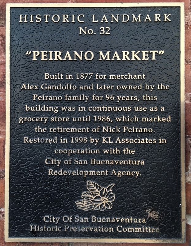 Peirano Market Marker image. Click for full size.