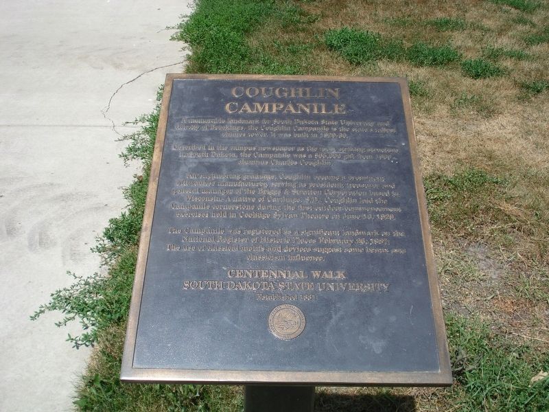 Coughlin Campanile Marker image. Click for full size.