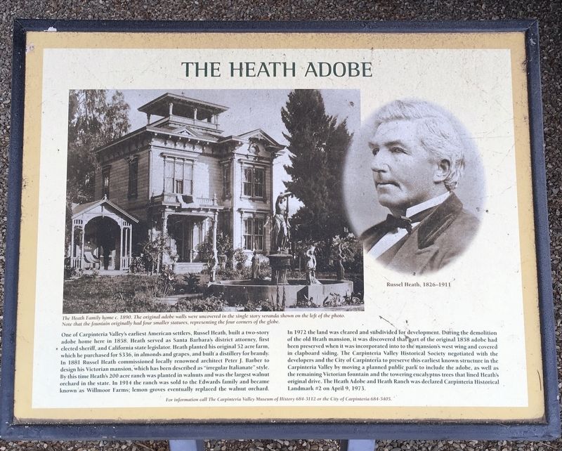 Heath Adobe Marker. Click for full size. Heath Adobe Marker image. Click for full size.