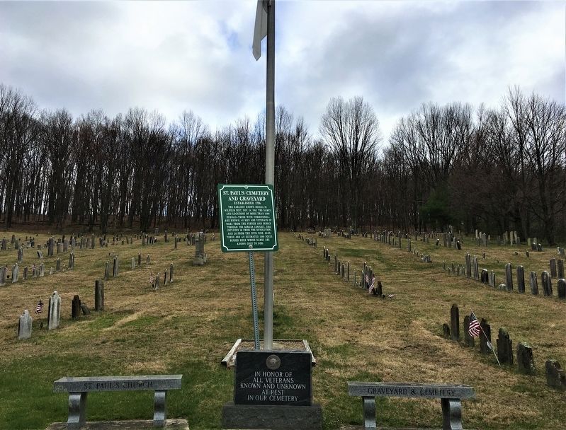 St. Paul's Cemetery and Graveyard Marker. Click for full size. St. Paul's Cemetery and Graveyard Marker image. Click for full size.