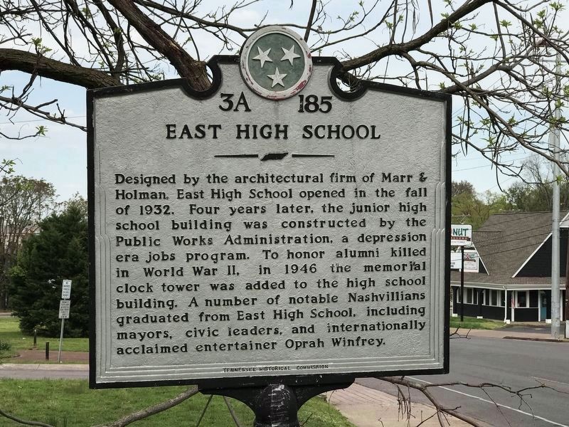 East High School side of the marker image. Click for full size.