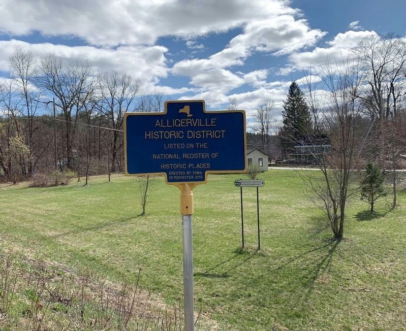 Alligerville Historic District Marker image. Click for full size.