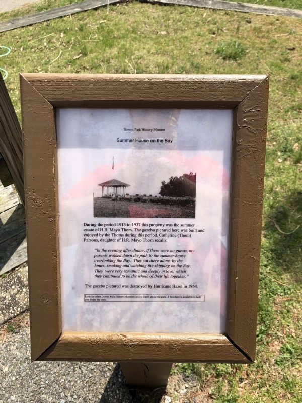 Summer House on the Bay Marker. Click for full size. Summer House on the Bay Marker image. Click for full size.