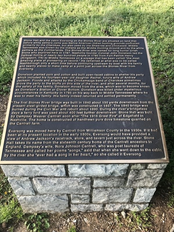Stone Hall/Eversong Marker. Click for full size. Stone Hall/Eversong Marker image. Click for full size.