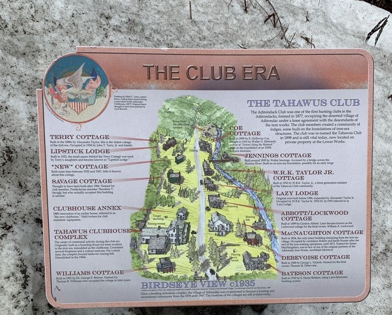 The Club Era Marker. Click for full size. The Club Era Marker image. Click for full size.