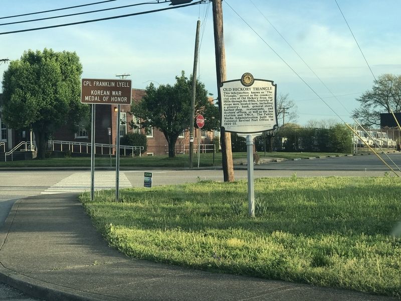 Old Hickory Triangle Marker. Click for full size. Old Hickory Triangle Marker image. Click for full size.