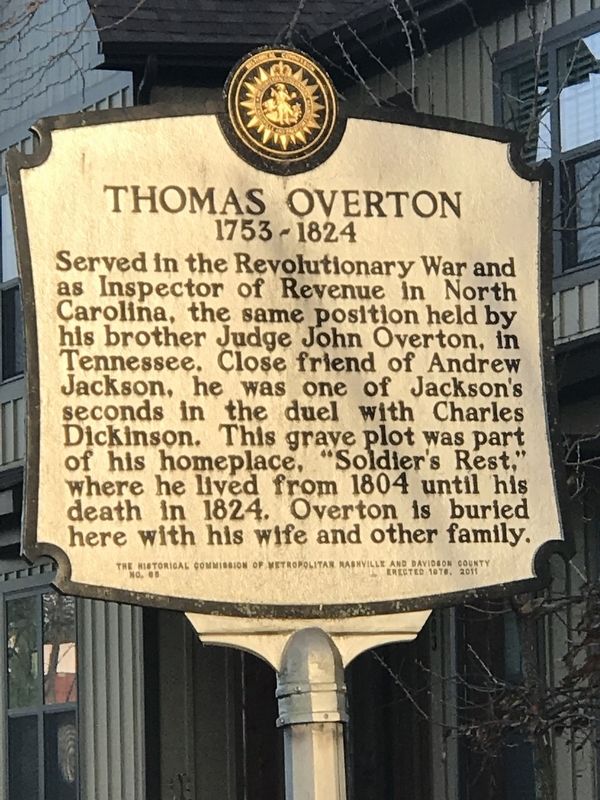 Thomas Overton Marker image. Click for full size.