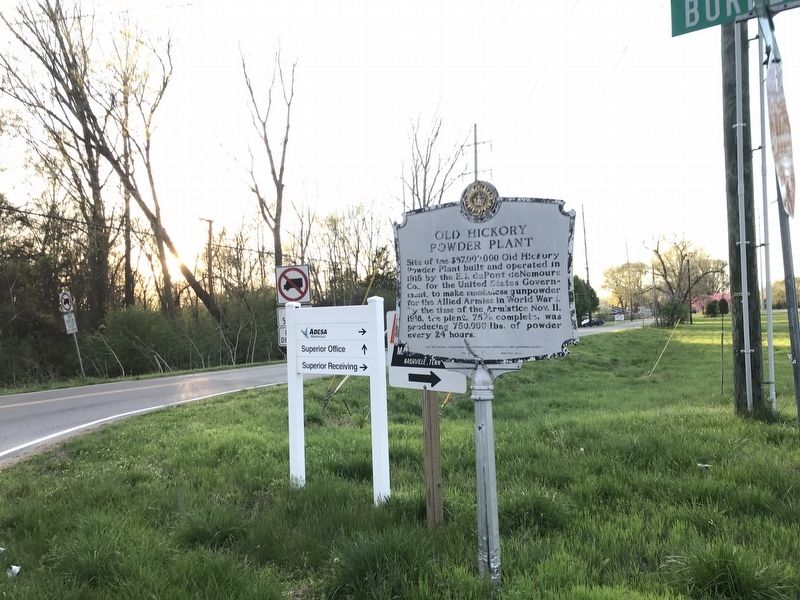 Old Hickory Powder Plant Marker image. Click for full size.