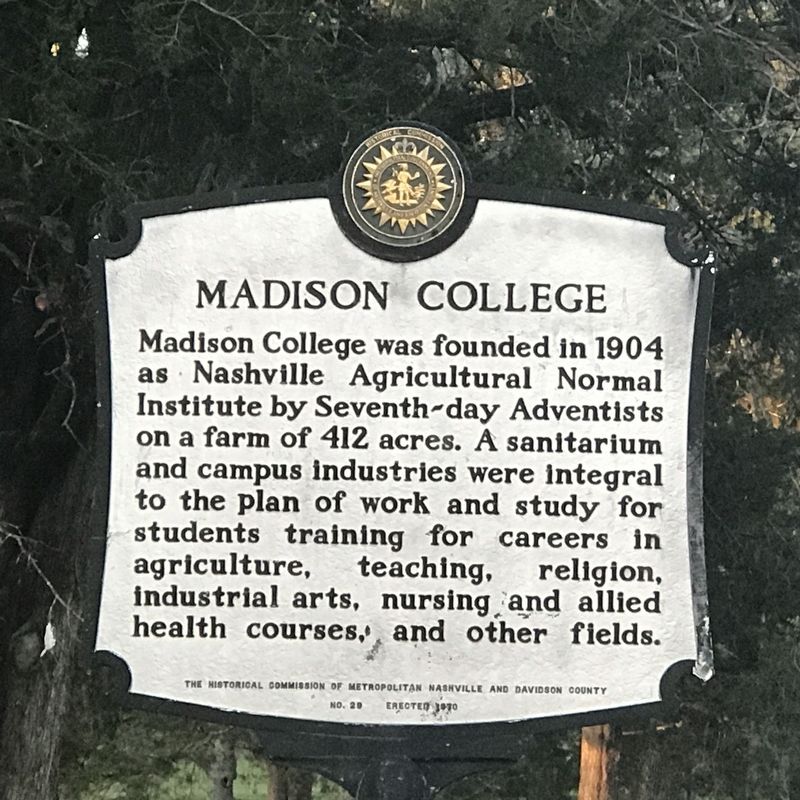 Madison College Marker image. Click for full size.