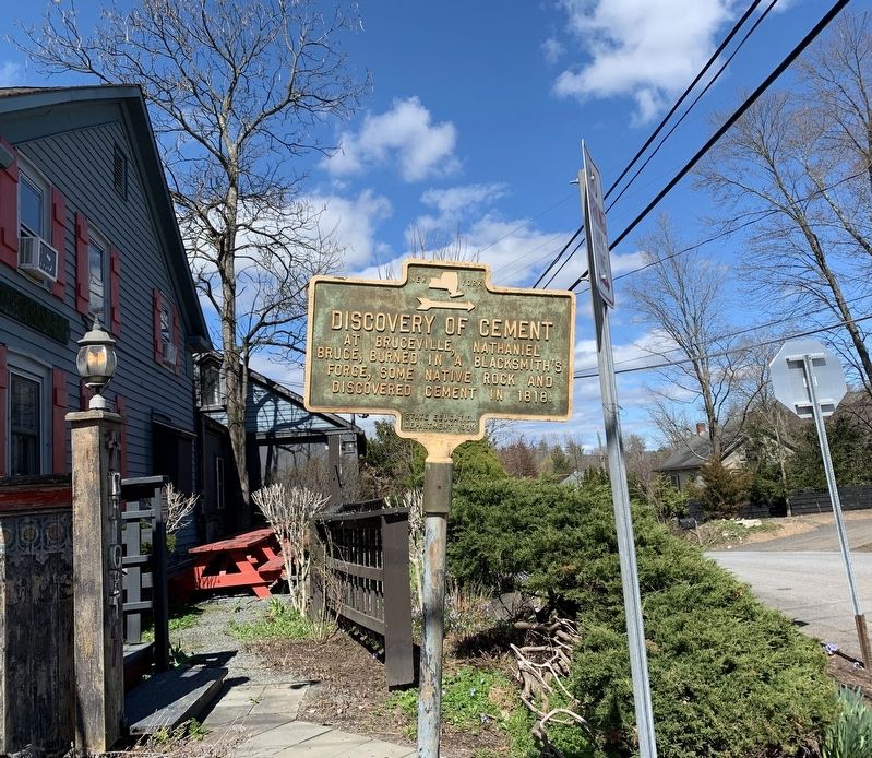 Discovery of Cement Marker. Click for full size. Discovery of Cement Marker image. Click for full size.