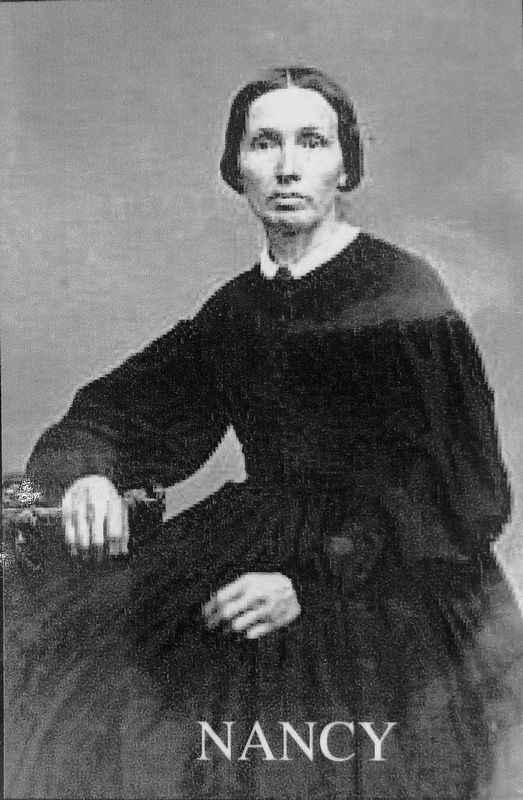 Marker detail: Nancy Buswell Barker image. Click for full size.