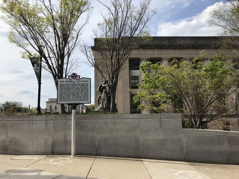 War Memorial Auditorium Marker. Click for full size. War Memorial Auditorium Marker image. Click for full size.