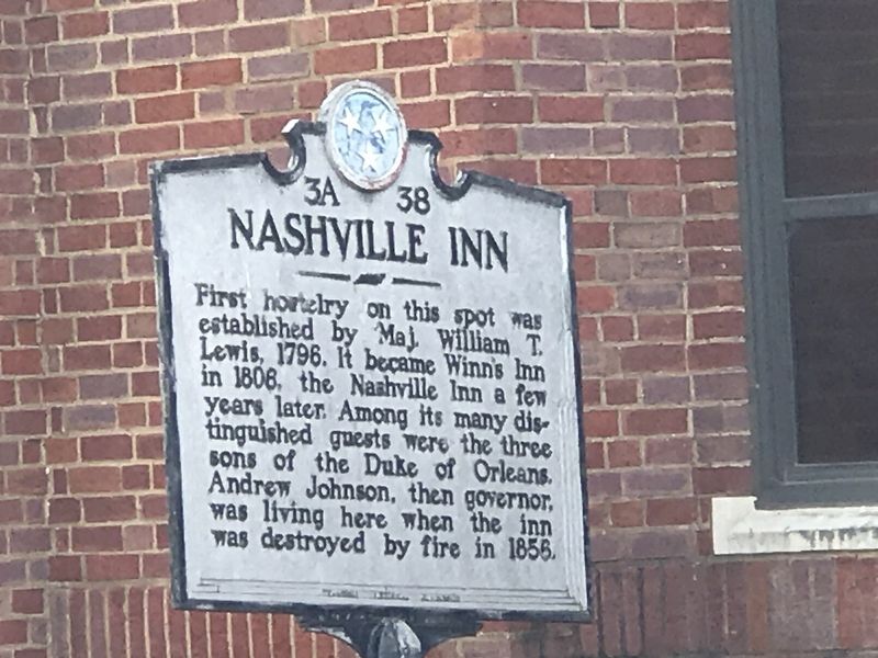 Nashville Inn Marker image. Click for full size.
