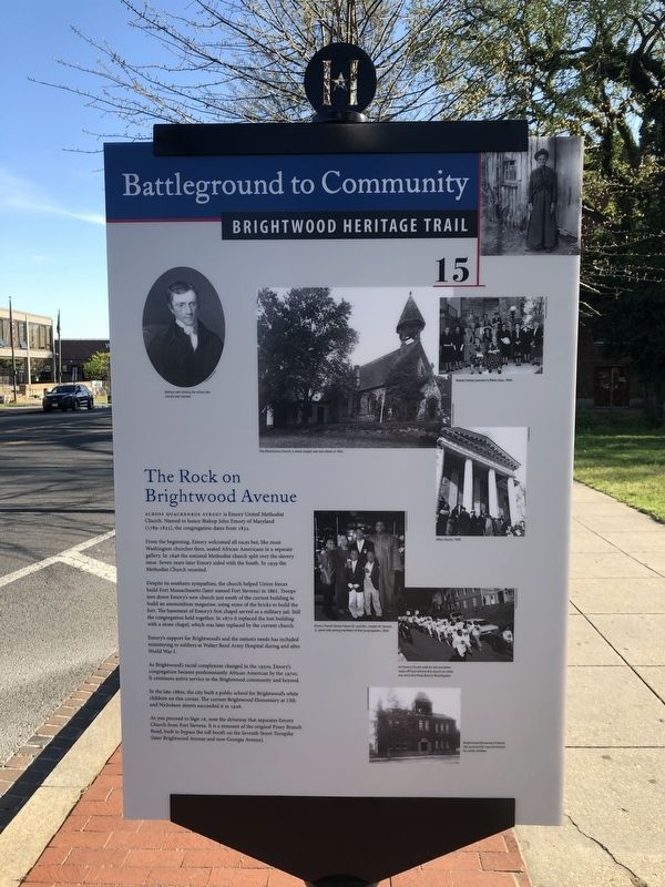 The Rock on Brightwood Avenue Marker. Click for full size. The Rock on Brightwood Avenue Marker image. Click for full size.