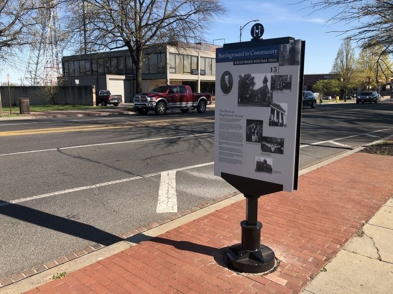 The Rock on Brightwood Avenue Marker. Click for full size. The Rock on Brightwood Avenue Marker image. Click for full size.