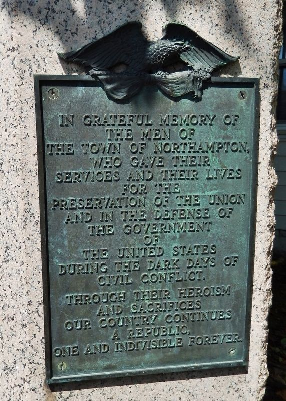 Northville War Memorial (<i>right tablet</i>)<br>Civil War image. Click for full size.