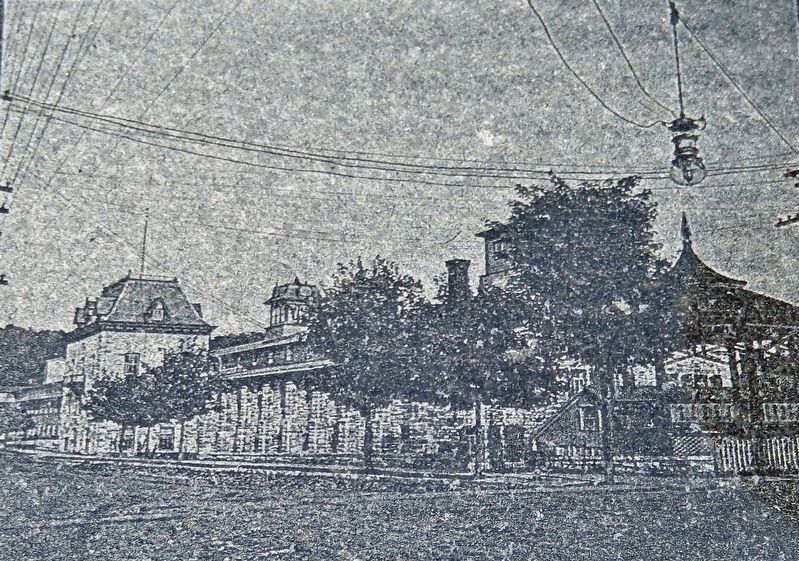 Marker detail: Alfred Dolge Factory Complex � circa 1900 image. Click for full size.