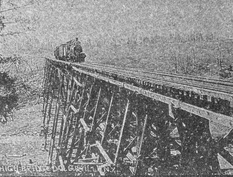 Marker detail: Little Falls and Dolgeville Railroad<br>circa 1900 image. Click for full size.